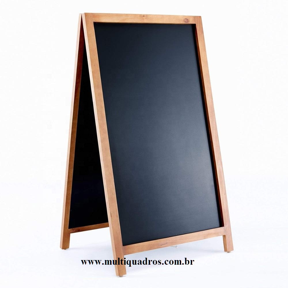 Quadro Negro com Cavalete de Madeira 