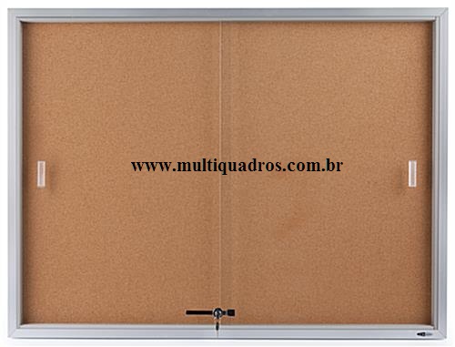 Quadro de Aviso com Porta de Vidro