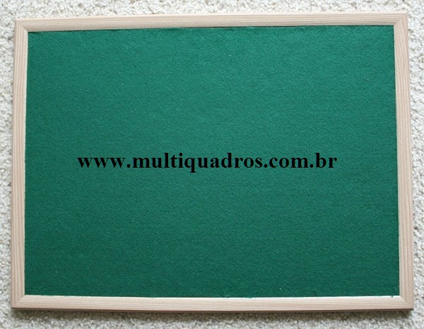 Quadro de Avisos de Feltro Verde